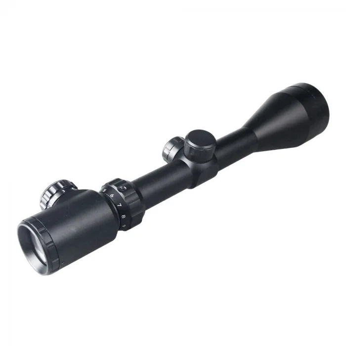 3-9x50 Zoomlu Keskin Nişancı Av ü Kırmızı, Yeşil Işık Çelik Gövde