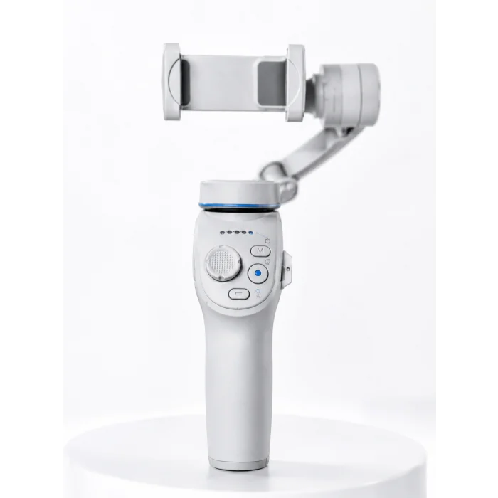 3 Eksen Telefon Gimbal Stabilizer Yapay Zeka Takipli Katlanabilir Dahili Dolgu Işıklı Video Sabitleyici