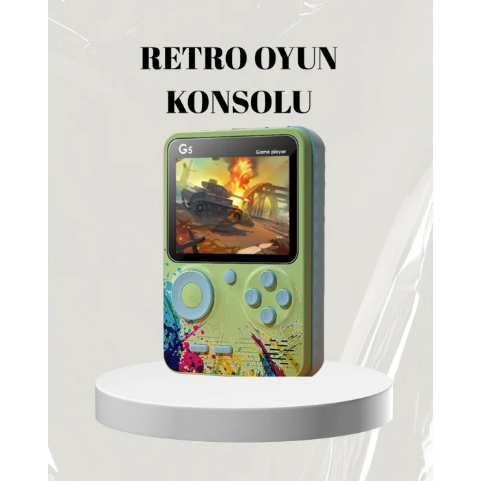 3 İnç Renkli Ekranlı Taşınabilir El Konsolu – G5 Modeli