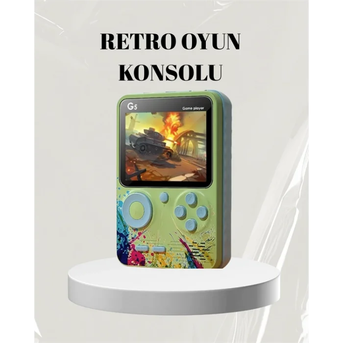 3 İnç Renkli Ekranlı Taşınabilir El Konsolu – G5 Modeli