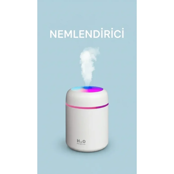 300 Ml Ulrasonik Ledli Hava Nemlendirici Buhar Makinesi Ve Aroma Difüzörü