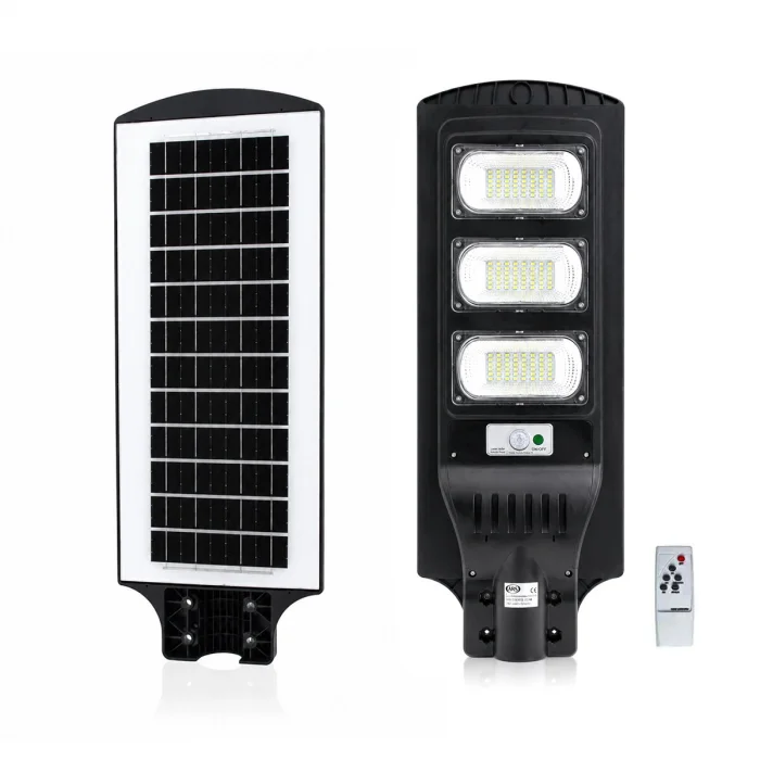 300W - 6500K SOLAR - GÜNEŞ ENERJİLİ SOKAK LAMBASI - ARMATÜR SENSÖRLÜ BAHÇE-BALKON-SOKAK ARS-348966 (5047)