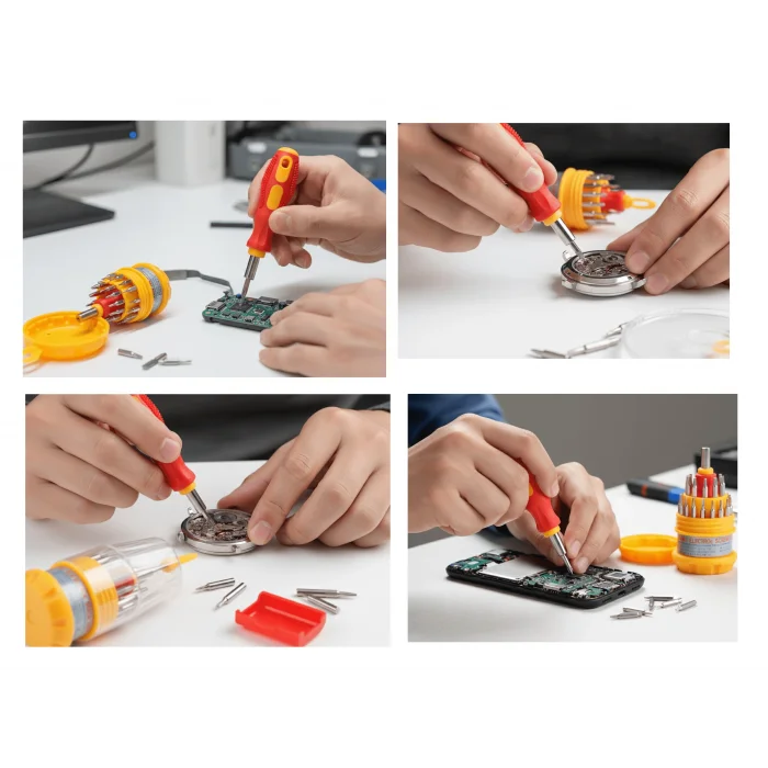 31 Parça Saatçi ve Telefoncu Onarım Tornavida Seti Hassas Tornavida Seti