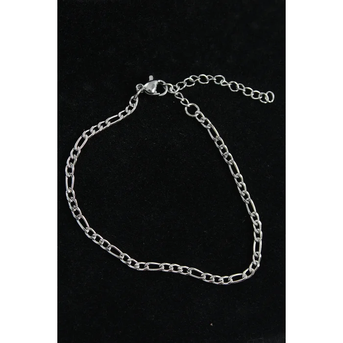 316L Çelik Figaro Model Gümüş Renk Erkek Bileklik