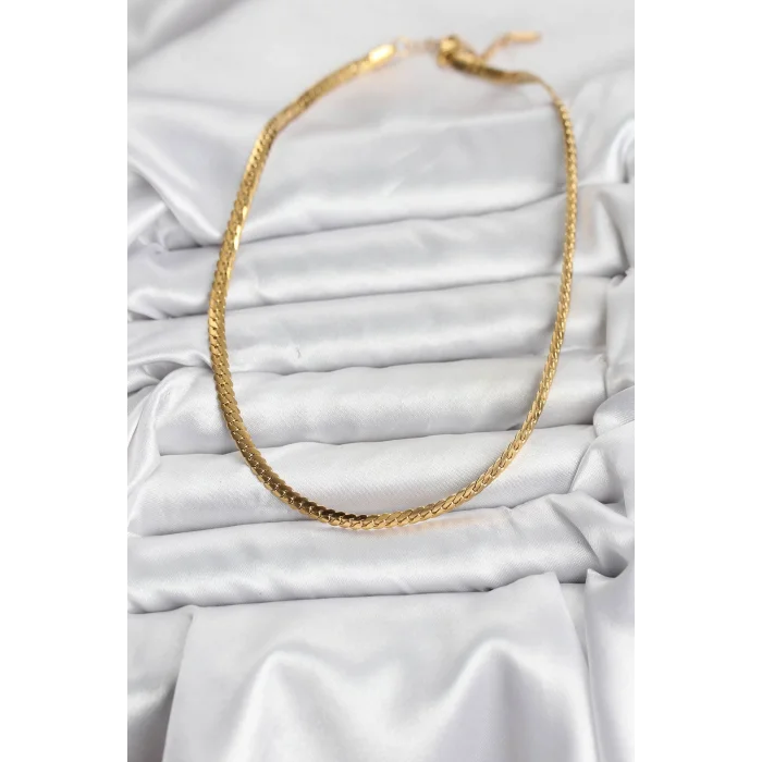 316L Çelik Gold Renk Zincir Kadın Kolye