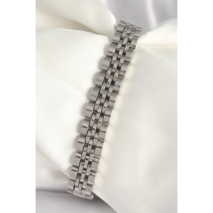 316L Çelik Gümüş Renk Zincir Model Erkek Bileklik