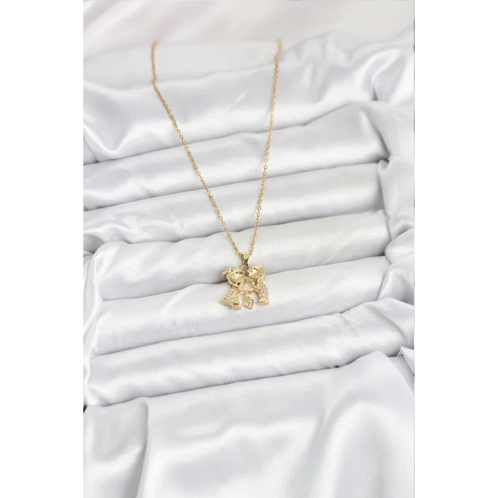316L Çelik Zincir Gold Renk Erkek Kız Model Kadın Kolye