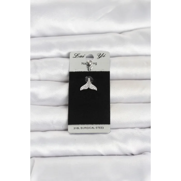 316L Cerrahi Çelik Dolphin Kuyruk Model Göbek Piercing
