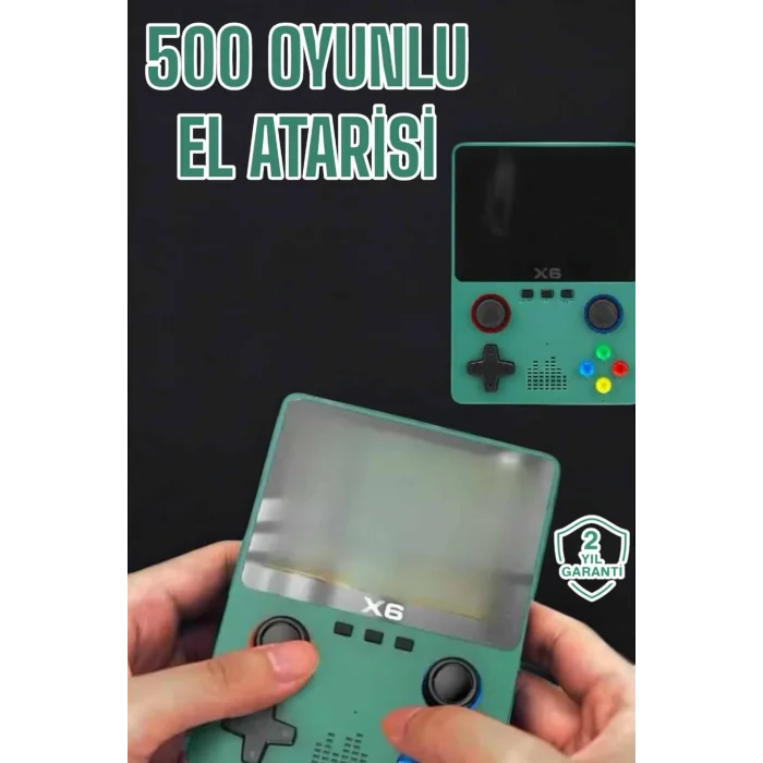 3.5 İnç Ekran 1000 Oyunlu Oyun Konsolu El Atarisi Miüzik Dinleme ve Kitap Okuma