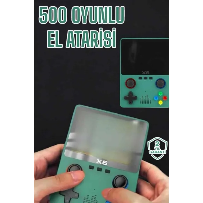 3.5 İnç Ekran 1000 Oyunlu Oyun Konsolu El Atarisi Miüzik Dinleme ve Kitap Okuma
