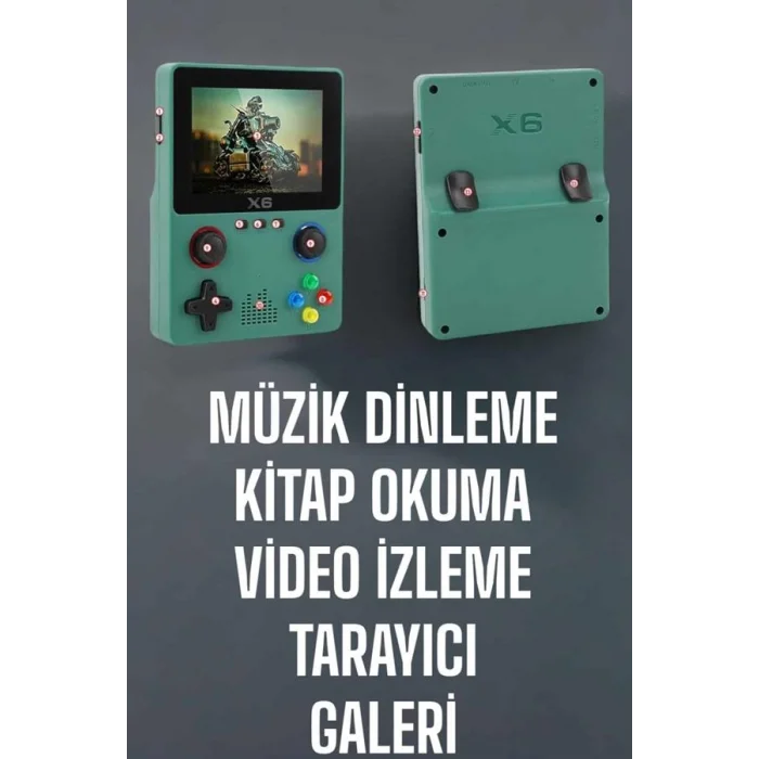 3.5 İnç Ekran 1000 Oyunlu Oyun Konsolu El Atarisi Miüzik Dinleme ve Kitap Okuma