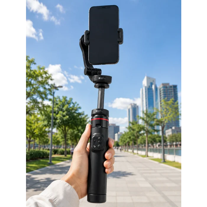 360° AI Akıllı Takipli Selfie Stick Gimbal Stabilizatör Bluetooth Kumandalı Uzayabilir Telefon Tripodu