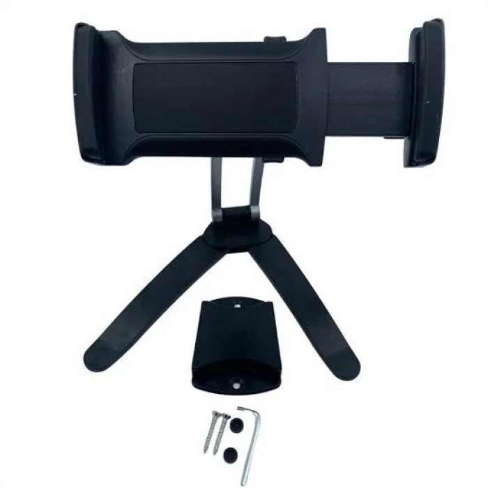 360 Derece Dönebilen Mutfak Masaüstü Telefon Tablet Tutucu Ayarlanabilir Esnek Ayaklı Metal Gövdeli (5047)