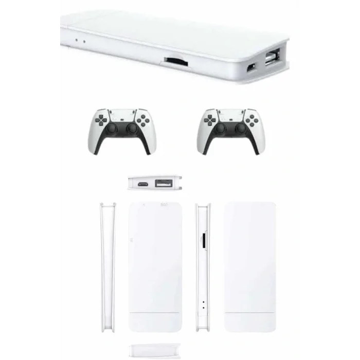 3D Çift Oyun Kollu 4K HD Ekran Nostaljik 20.000 Oyunlu Beyaz Game Box