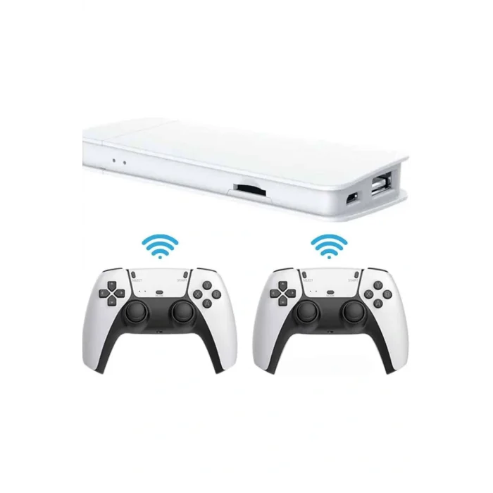 3D Çift Oyun Kollu 4K HD Ekran Nostaljik 20.000 Oyunlu Beyaz Game Box