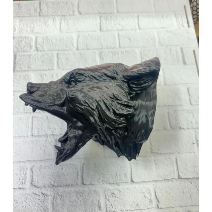 3D Siyah Ayı Başı Duvar Dekoru Modern Asılabilir Heykel 25x19 cm