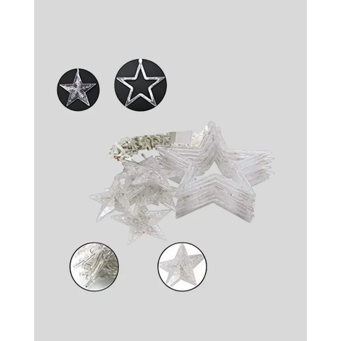 3x3 Metre Yıldız Peri Led Perde Işık Romantik Dekorasyon