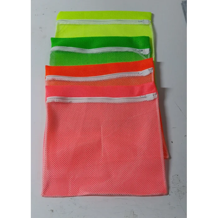 4 Adet 4 Renk  Fermuarlı - Hassas Çamaşır Terlik  Ayakkabı Yı Filesi Büyük Boy