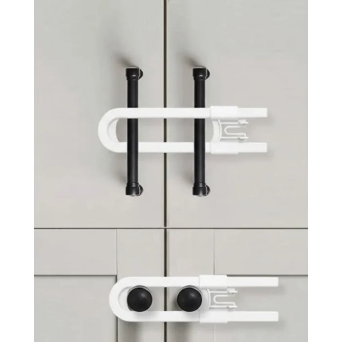 4 Adet Dolap ve Kapak Emniyet Kilidi Evde Güvenli Kullanım İçin