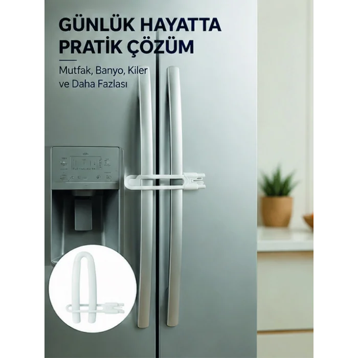 4 Adet Dolap ve Kapak Emniyet Kilidi Evde Güvenli Kullanım İçin Yeni Nesil