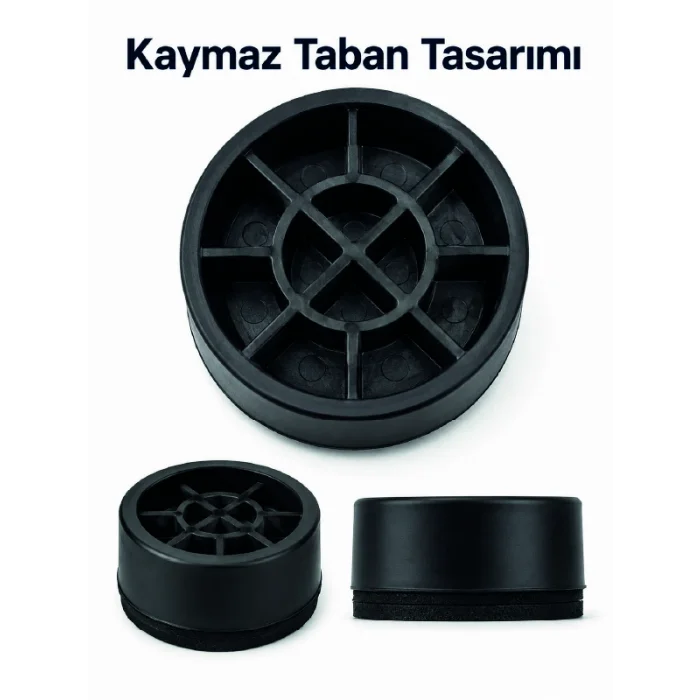 4 Adet Kaymaz Çamaşır Makinesi Ayak Altlığı