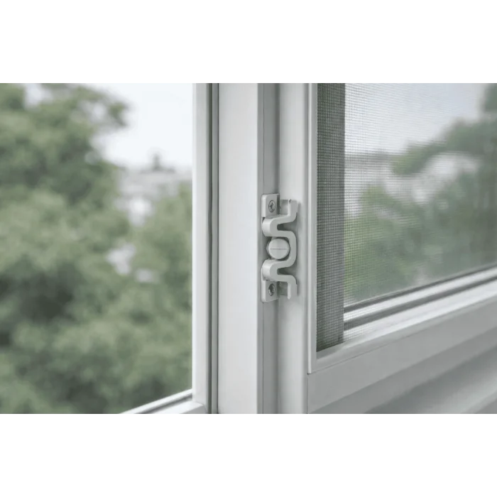 4 Adet Plastik Beyaz Sineklik Çıtçıtı – Dayanıklı ve Pratik Sineklik Sabitleme Aparatı