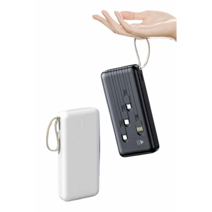 4 Çıkışlı 20.000 Mah Powerbank Uzun Pil Ömürlü Taşınabilir