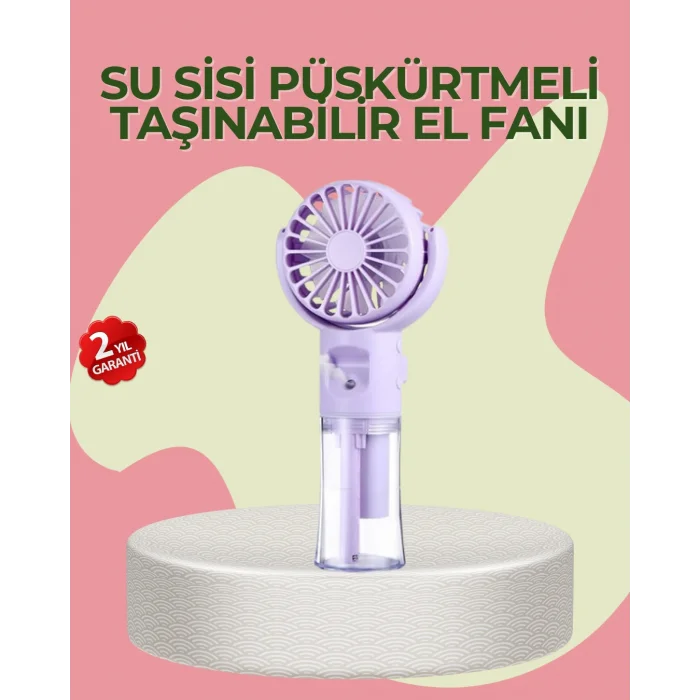 4 Kademeli Serinletici Su Buharlı El Vantilatörü