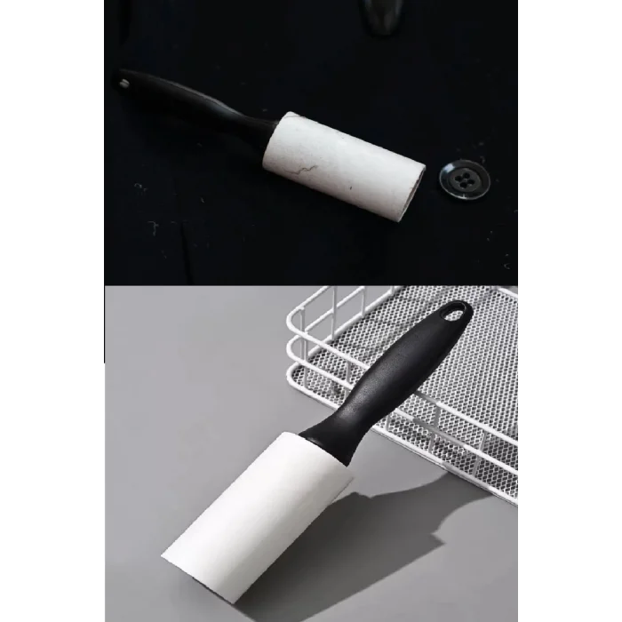 4 Yedekli Tüy Toplama Rulosu 240 Yaprak Evcil Hayvan Elbise Yatak Tüy Saç Toplayıcı