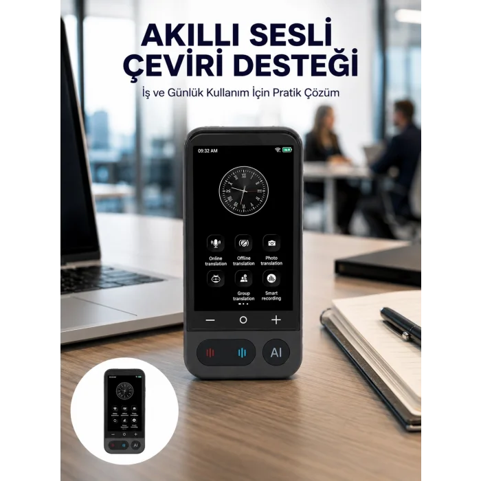 4.0 İnç Dokunmatik Ekranlı Akıllı Çeviri Cihazı Yeni Nesil