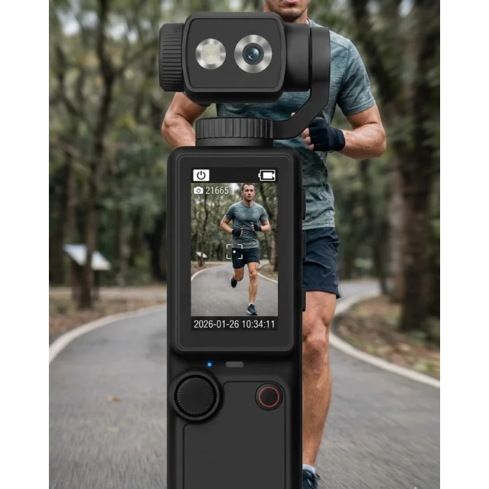 4K Aksiyon ve Vlog Kamera 2.0 İnç IPS Ekran Otomatik Odaklama ve Kompakt Tasarım