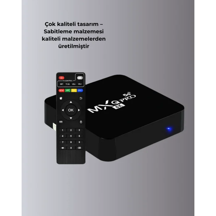 4K Ultra HD TV Box – 2GB RAM, 16GB Hafıza, Android Akıllı Medya Oynatıcı