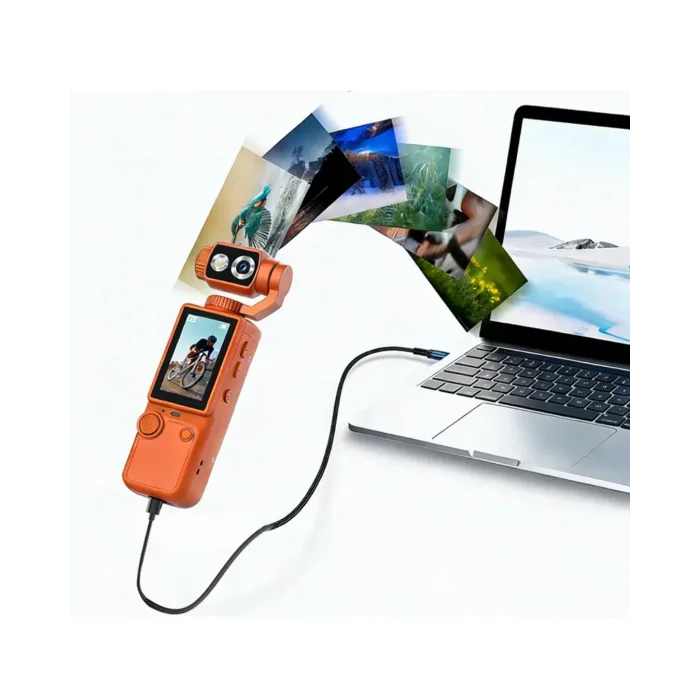 4K Video Çekim Özellikli Gimbal Kamera 180 Derece Dönebilen Lens Stabil Çekim