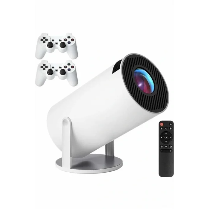 4K Wireless Çift Kollu Kumandalı Oyun Projeksiyonu Retro Video Oyunu