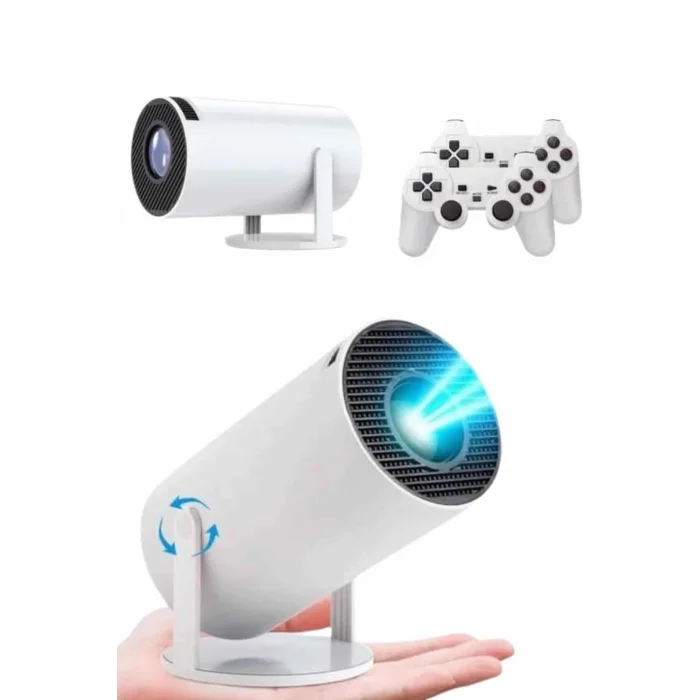 4K Wireless Çift Kollu Kumandalı Oyun Projeksiyonu Retro Video Oyunu