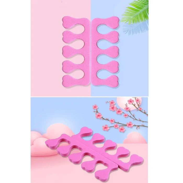 5 Adet Pedikür El Ayak Parmak Ayırıcı Tırnak Boyama Yumuşak Köpük Ayak Sedye