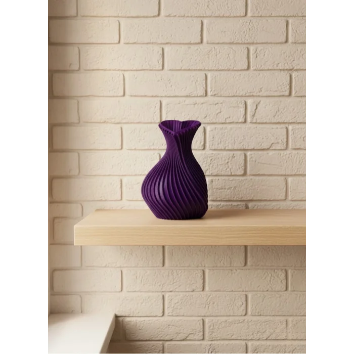 5 cm Mor Kalp Formlu Mini Vazo Modern Mini Dekor Ürünü