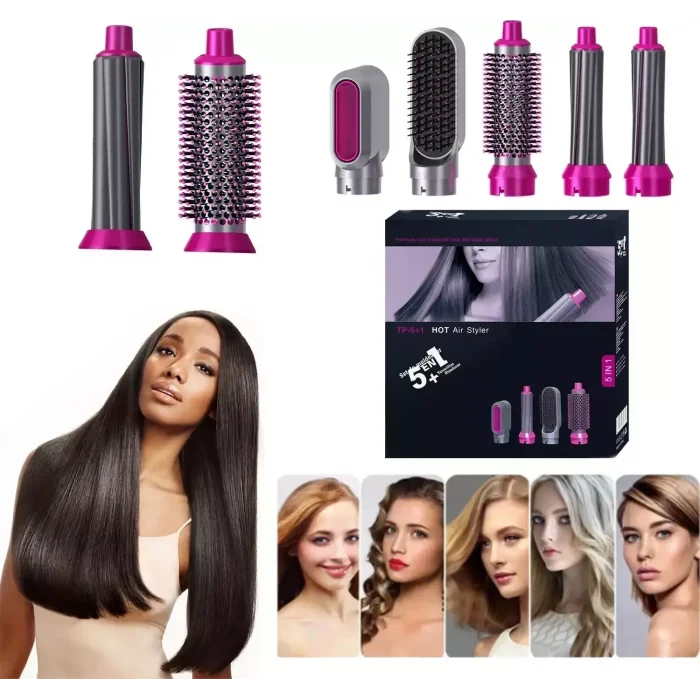 5 in 1 Hava Üflemeli Saç Düzleştirici (5047)