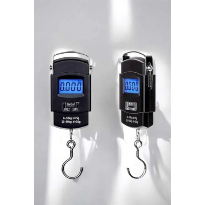 50 Kg El Kantarı Ağırlık Ölçer Dijital Ekranlı Kancalı Portatif