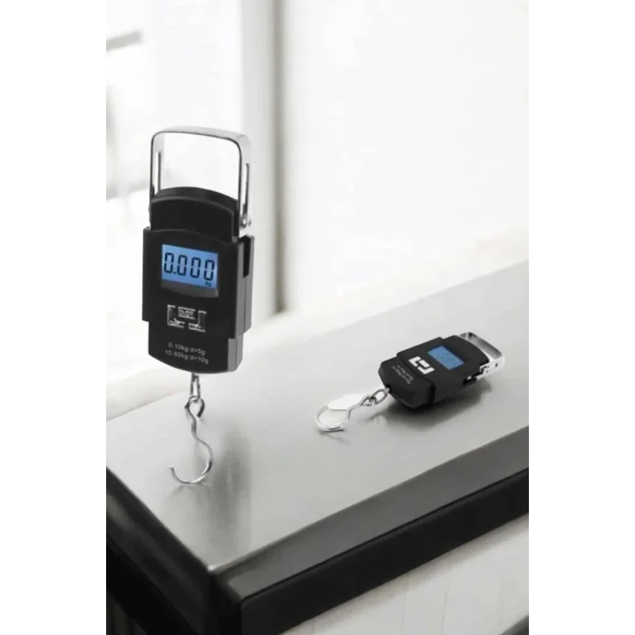 50 Kg El Kantarı Ağırlık Ölçer Dijital Ekranlı Kancalı Portatif