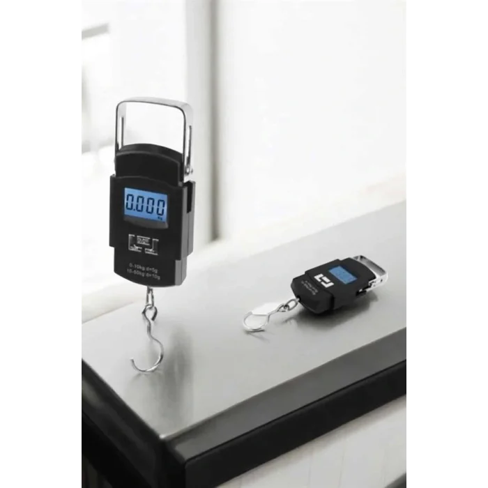 50 Kg El Kantarı Ağırlık Ölçer Dijital Ekranlı Kancalı Portatif