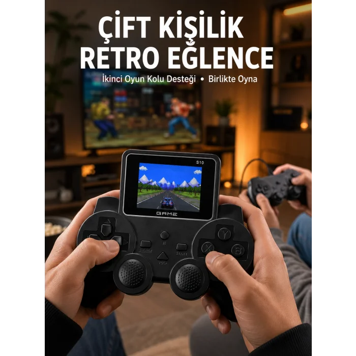 520 Klasik Oyunlu Mini El Konsolu Taşınabilir Oyun Cihazı