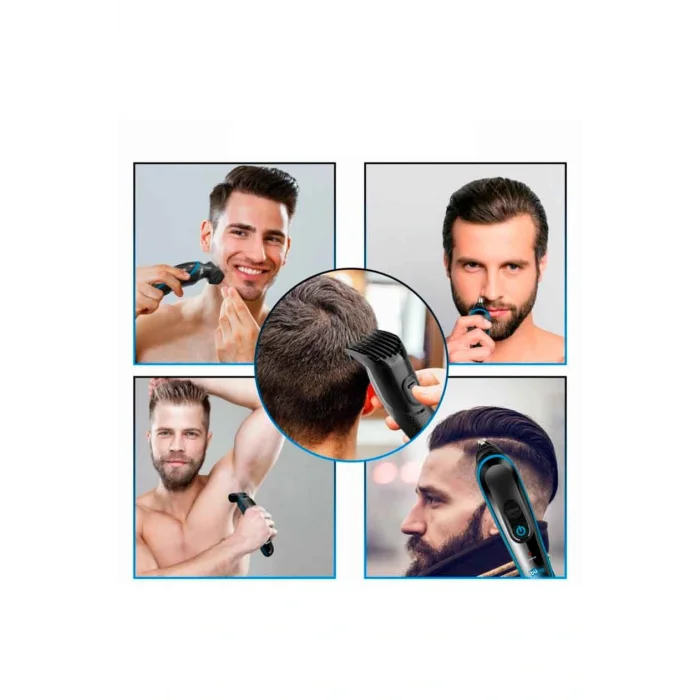 5in1 Fonksiyonlu Turbo Motorlu Saç Sakal Kesme Tıraş Makinesi Burun Kulak Ense Favori Tüm Vücut (5047)