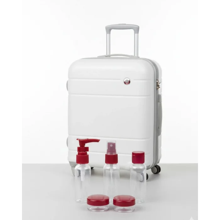 5’li Seyahat Boy Kozmetik Şişe Seti 30 ml Çantalı Organizer