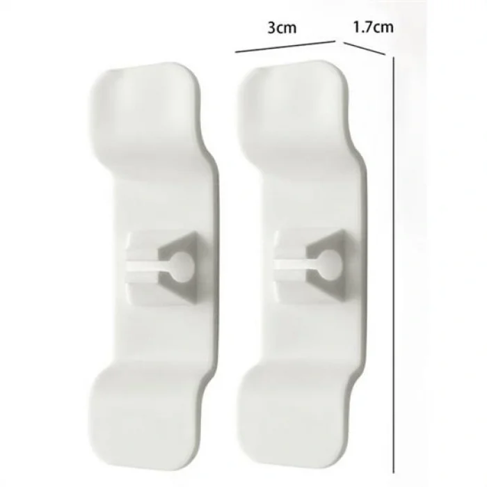 6'lı Pratik Kablo Toparlayıcı Yapışkanlı Klips Mutfak Air Fryer Kettle Kahve Tost Makinası (5047)