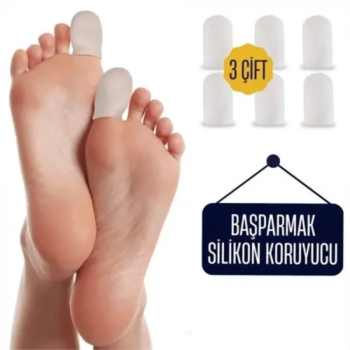 6 Adet Baş Parmak İçin Silikon Koruyucu