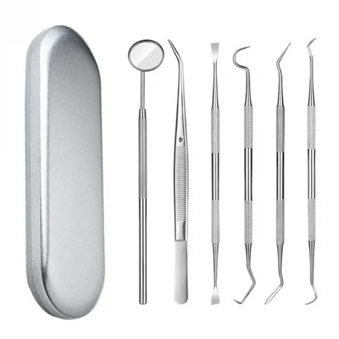 6 Parça Kutulu Ağız Bakımı Diş Bakım Seti Ağız Hijyen Takımı (5047)