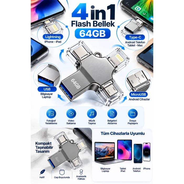 64 GB FLASH BELLEK