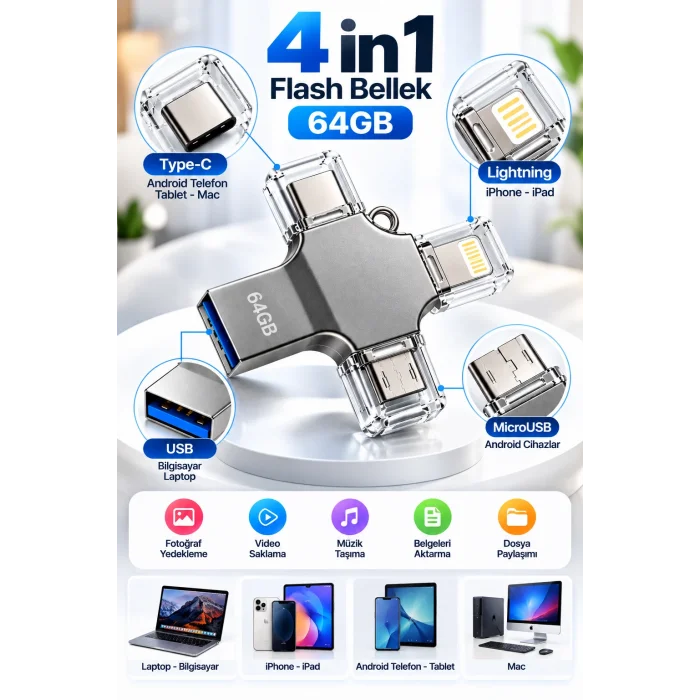 64 GB FLASH BELLEK