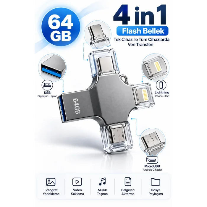 64 GB FLASH BELLEK